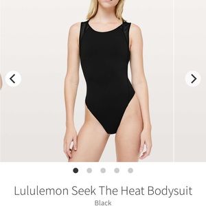 Lululemon Seek The Heat thong mesh bodysuit